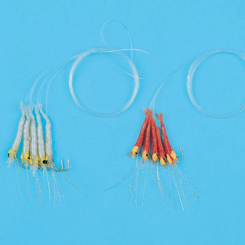 BAS DE LIGNE MINI-CREVETTES - 5 HAMEÇONS