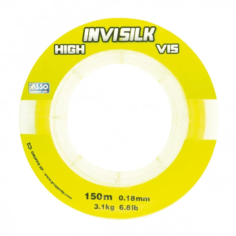 NYLON INVISILK - 150 m - JAUNE FLUO