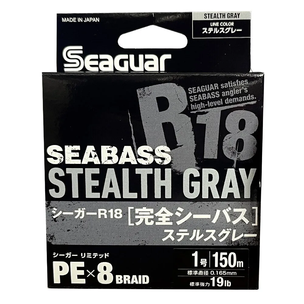 PE X8 R-18 SEABASS STEALTH GRAY - 150 M