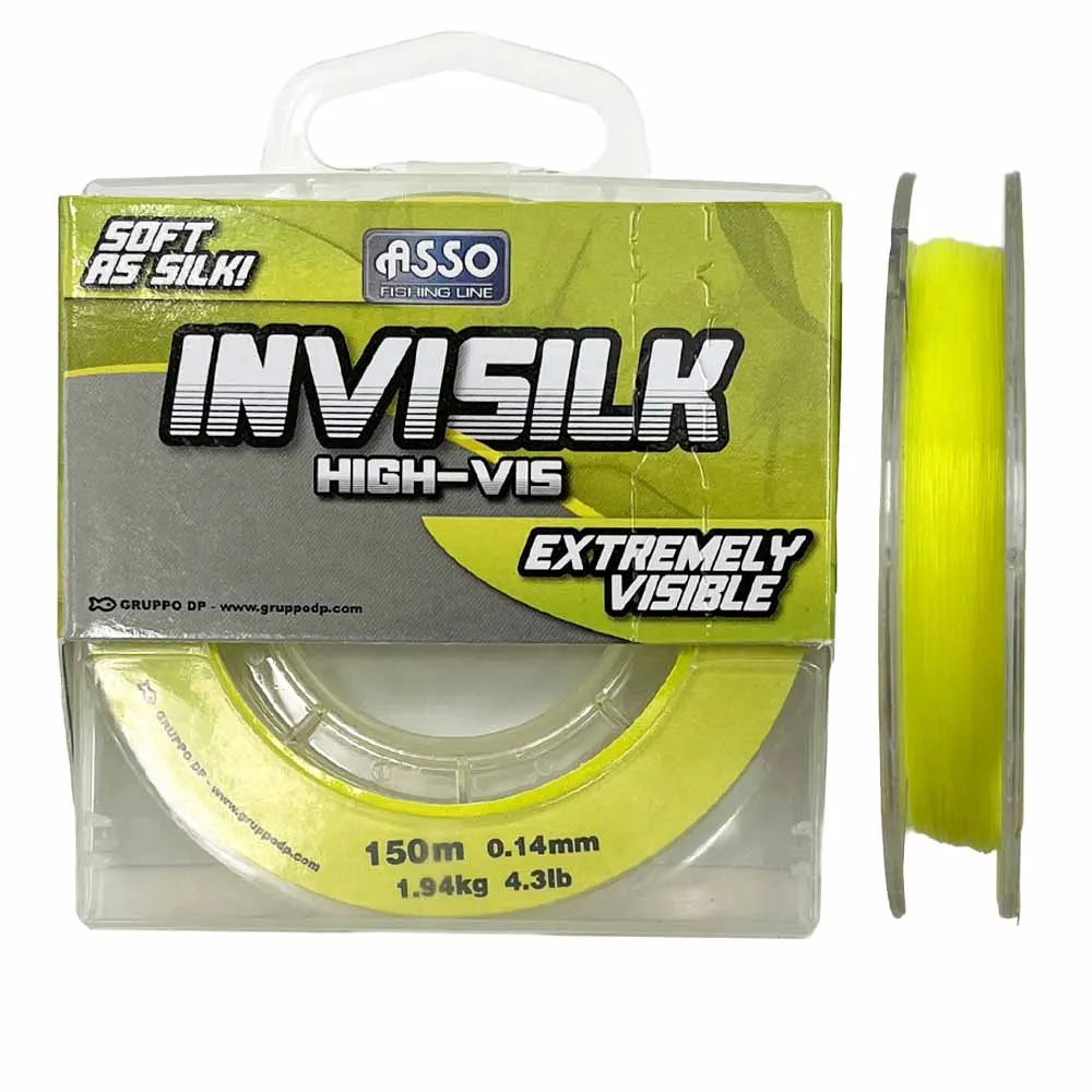 NYLON INVISILK - 150 m - JAUNE FLUO