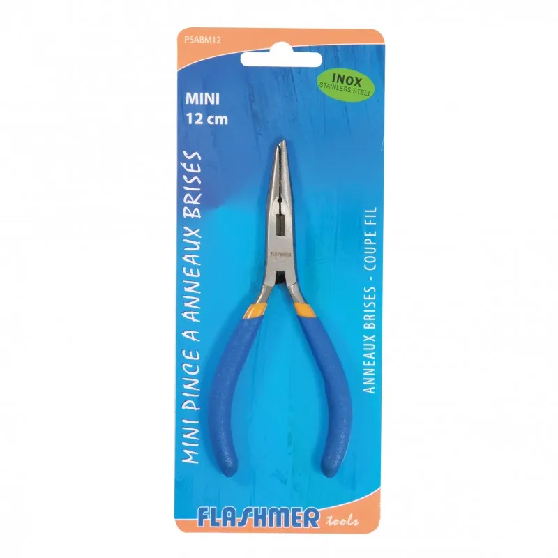 PINCE A ANNEAUX BRISES MINI - 12 CM INOX