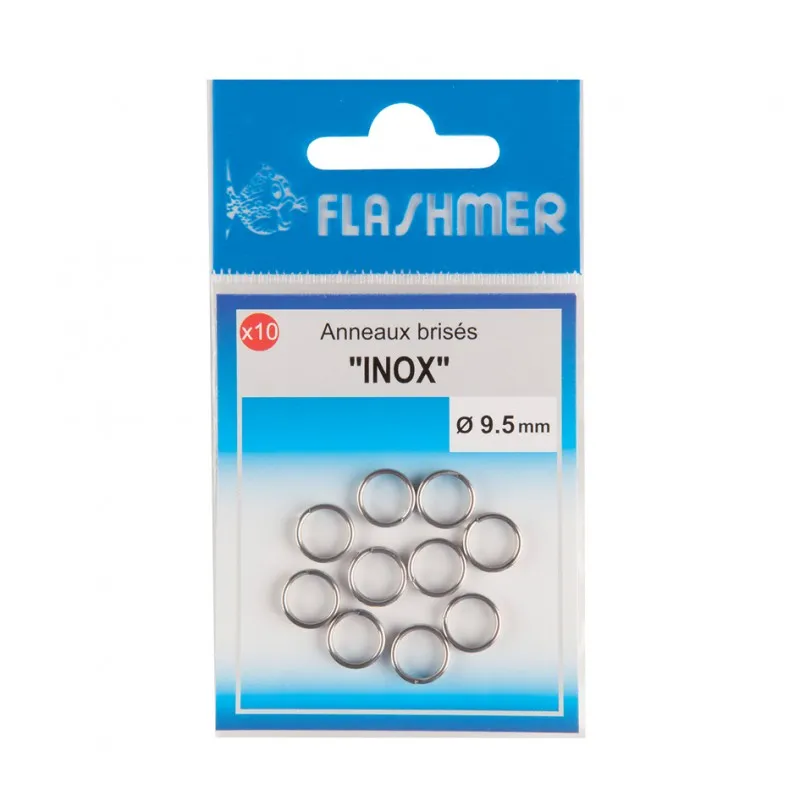ANNEAUX BRISÉS INOX - x10