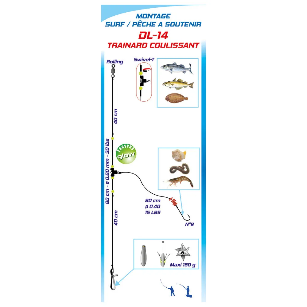 BAS DE LIGNE SURF-SOUTENIR DL14