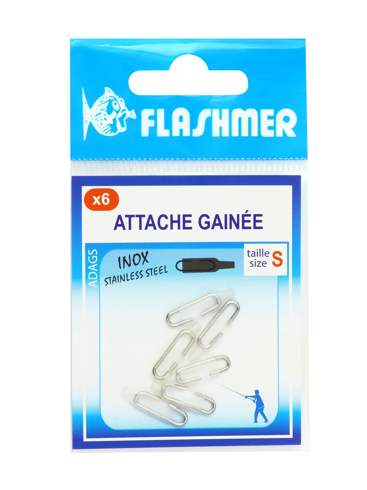 ATTACHE GAINÉE INOX- x6
