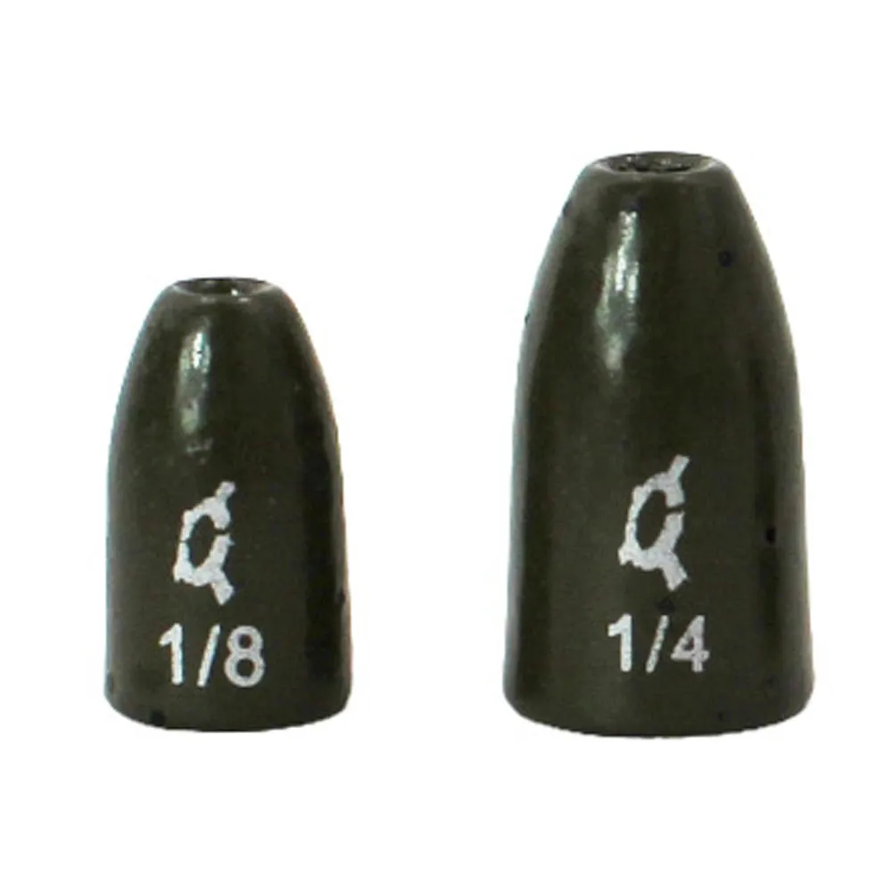 Tungsten Worm Weight Green Pumpkin
