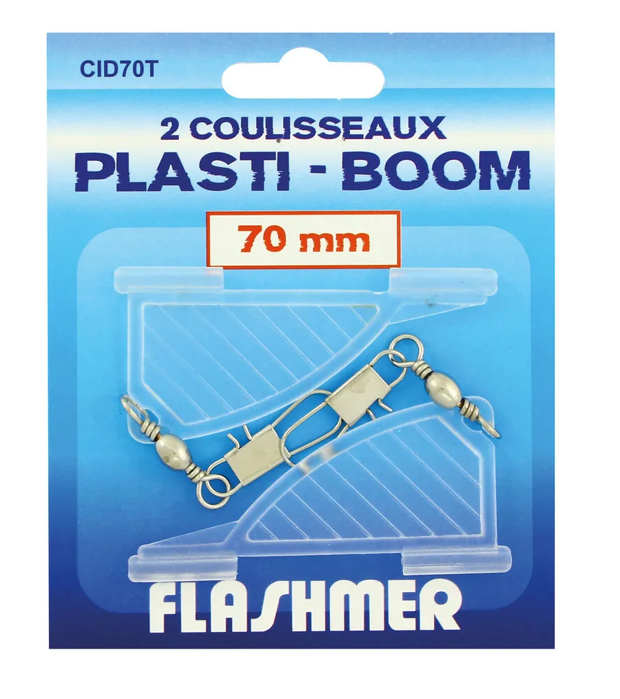 COULISSEAUX PLASTI-BOOM x2 - 70 mm - TRANSPARENT - x2