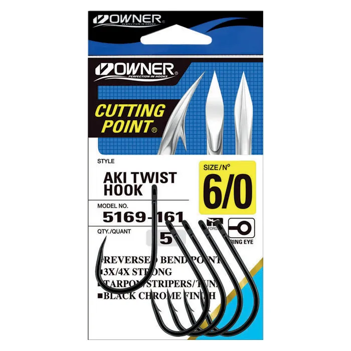 5169 AKI TWIST BLACK CHROME