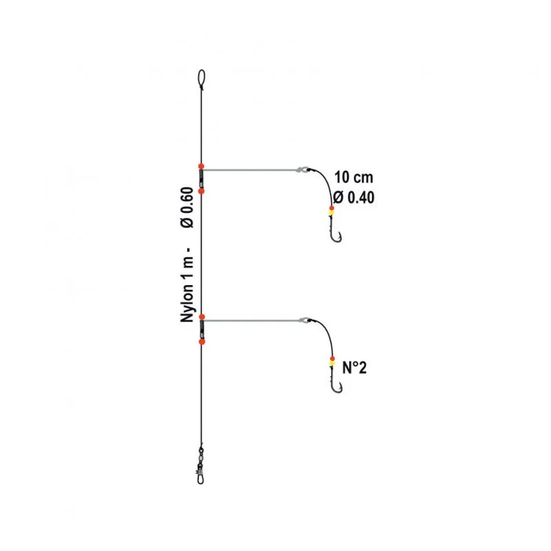 BAS DE LIGNE METAL CLIP