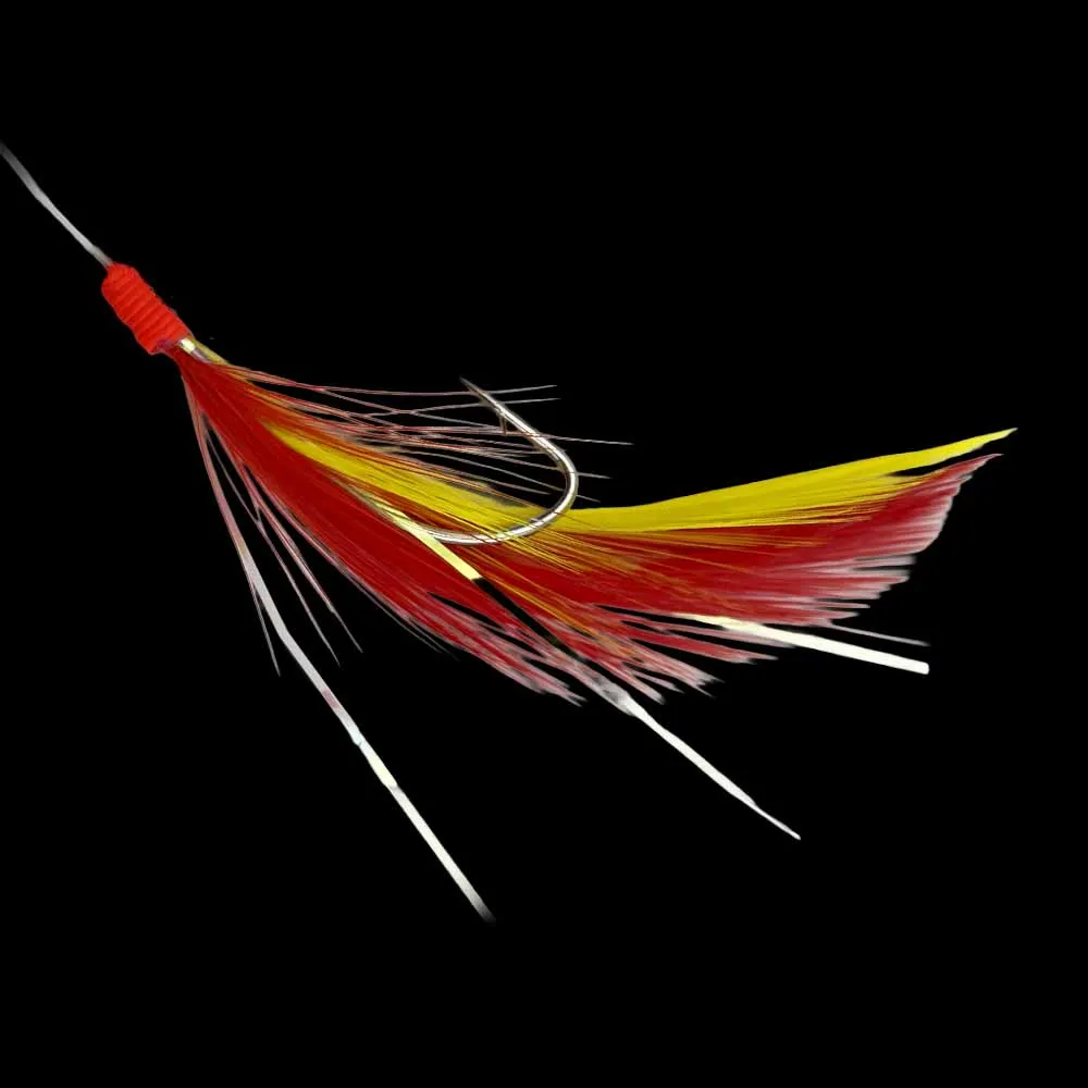 PLUMES DE MER FILAMENTS - 5 HAMEÇONS N° 2/0