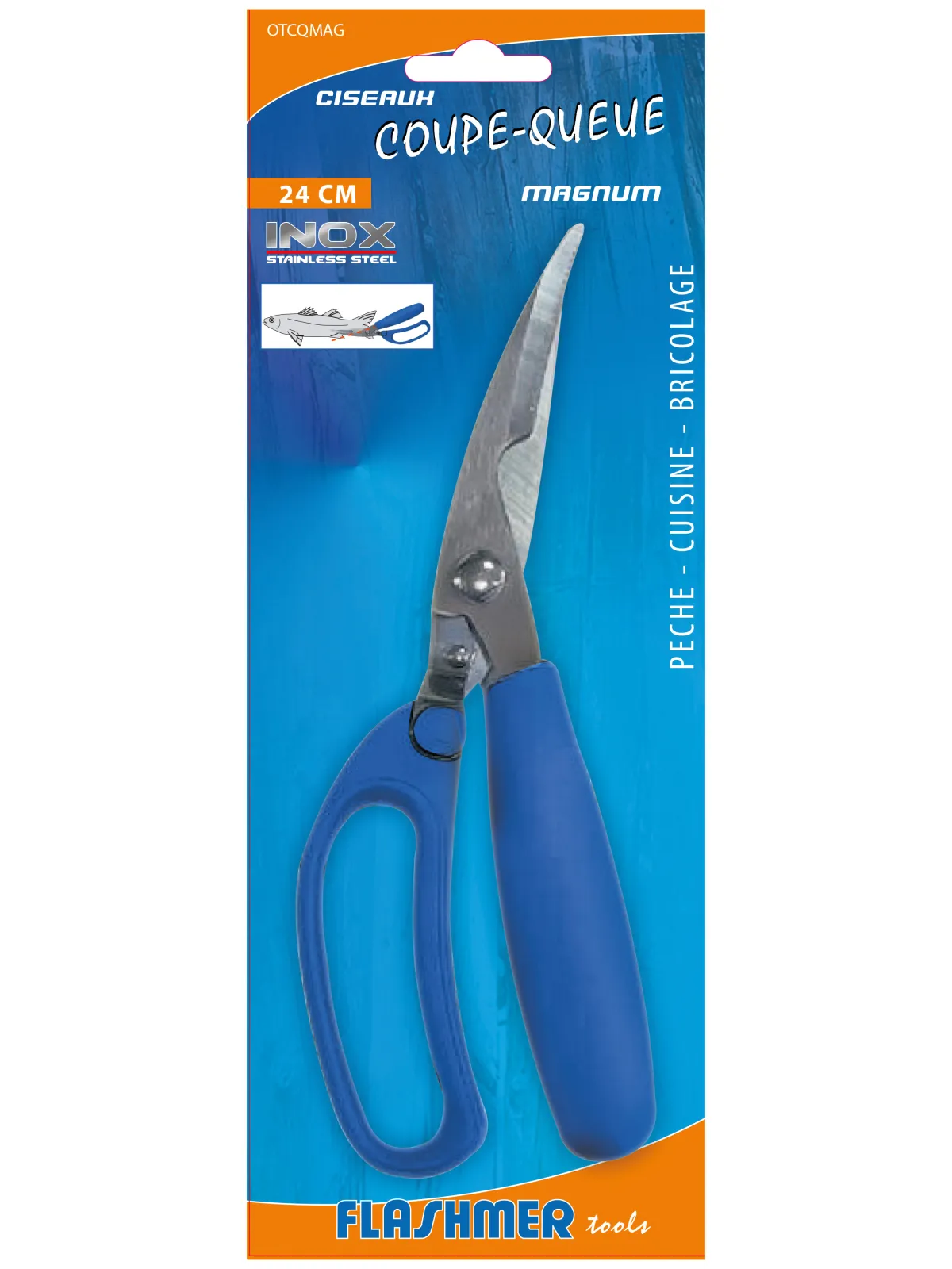 MAGNUM 21 CM STAINLESS STEEL TAIL-TRIMMING SCISSORS
