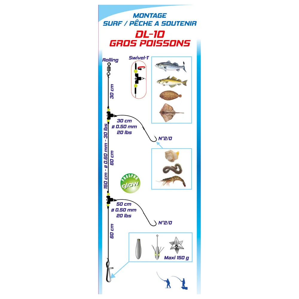 BAS DE LIGNE SURF-SOUTENIR DL10