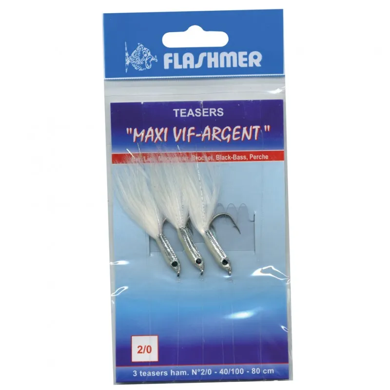 TEASER MONTE MAXI VIF ARGENT - HAMEÇON° 2/0