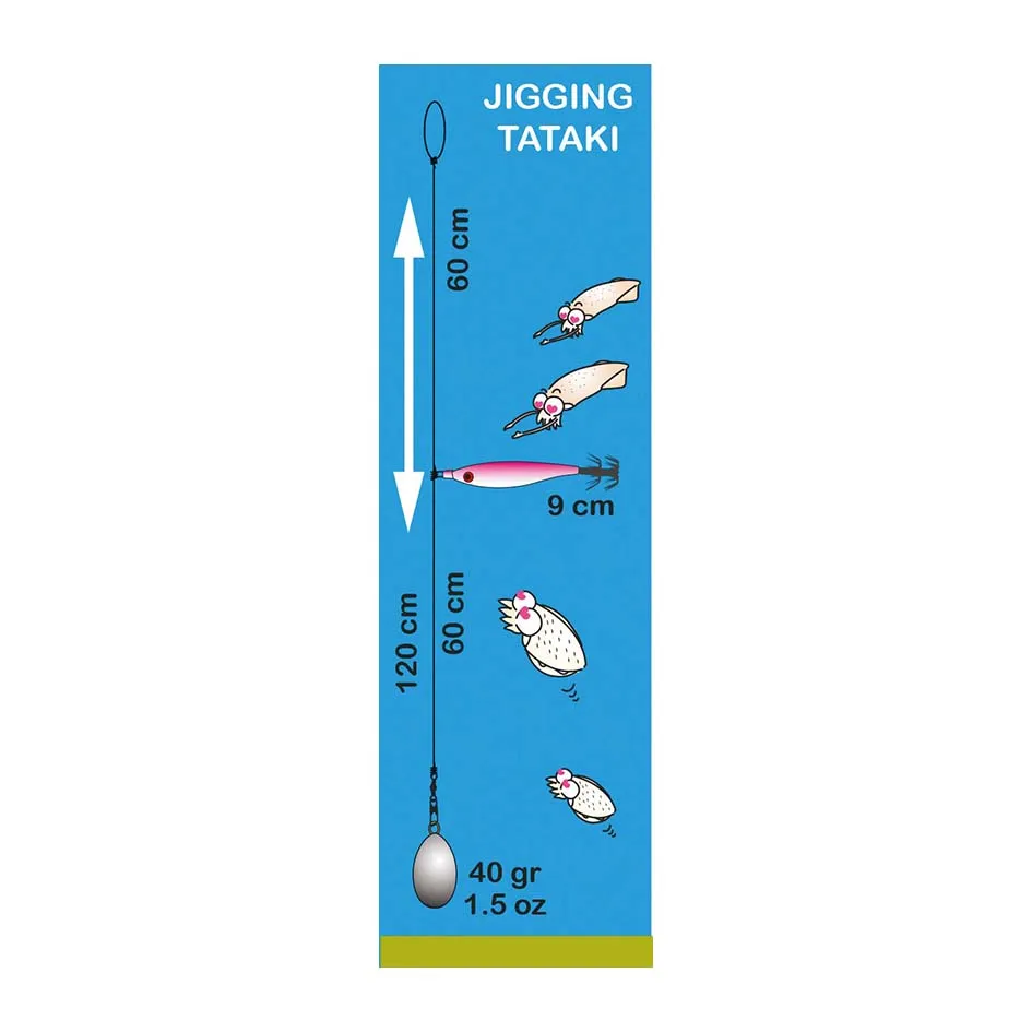 BAS DE LIGNE 1 TURLUTTE SHAMALO 9 cm
