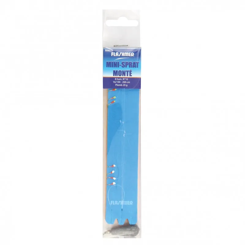 BAS DE LIGNE MINI SPRAT MONTÉ - 8X N°16 - 20 G