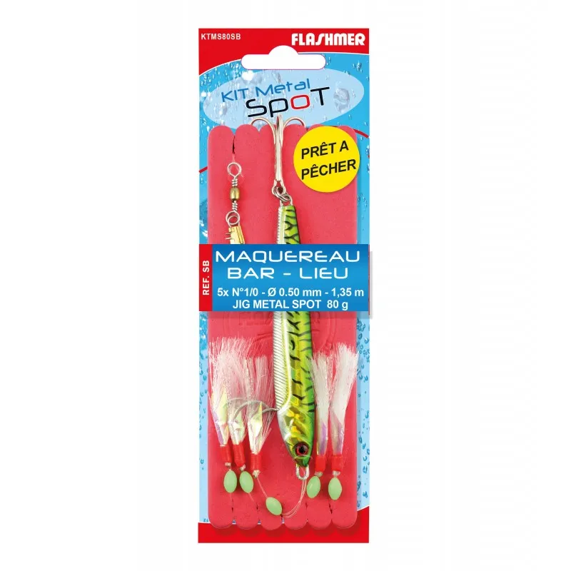 KIT METAL SPOT MAQUEREAU / BAR  / LIEU - REF SB
