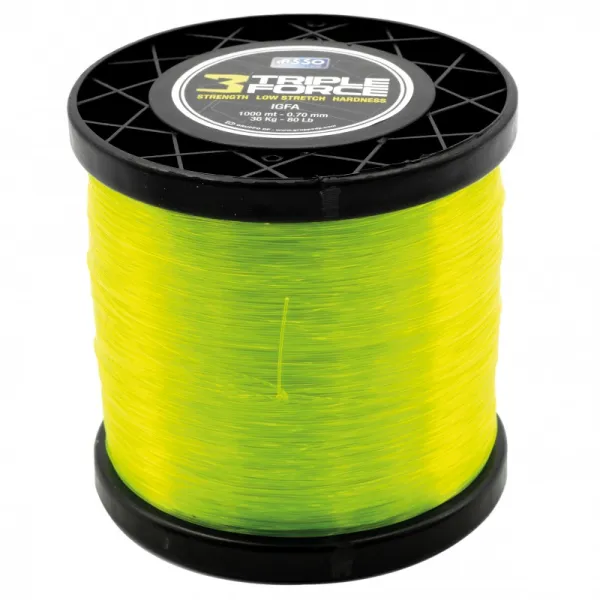 Produit NYLON TRIPLE FORCE - BOBINE 1000 m - JAUNE FLUO Image