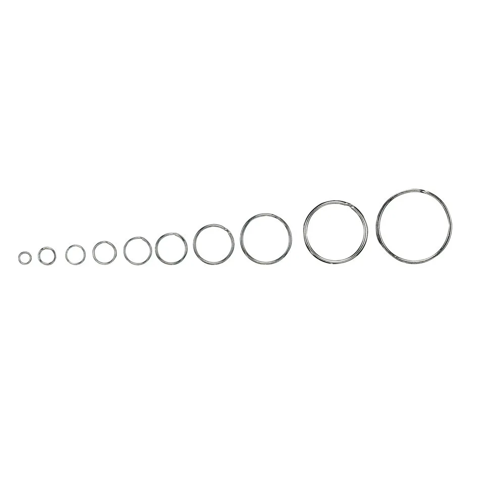 SPLIT NICKEL-PLATED RINGS