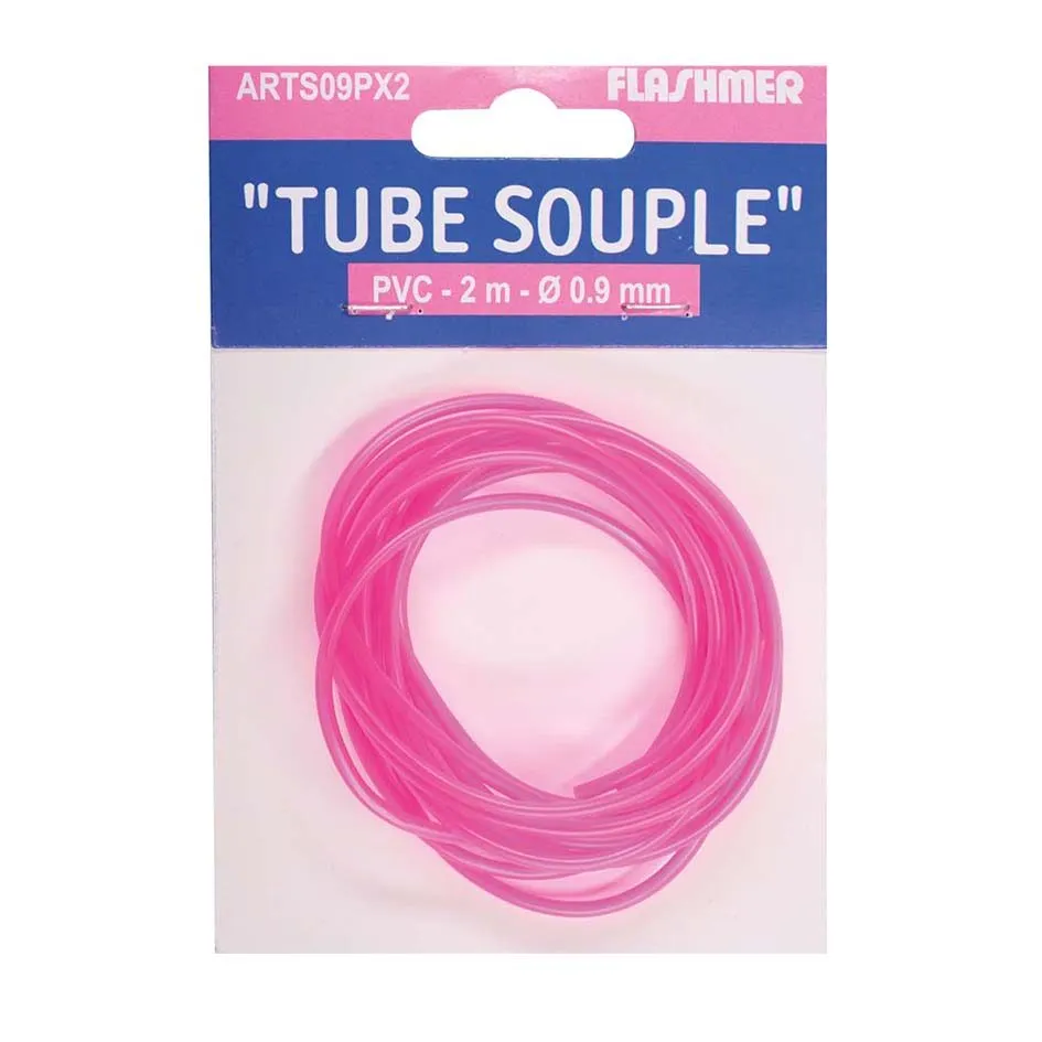 NEON PINK SILICONE TUBE - 2 m - Ø 0.9 mm