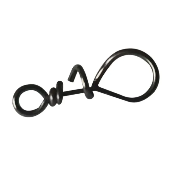 COIL SNAP - BLACK NICKEL - x10