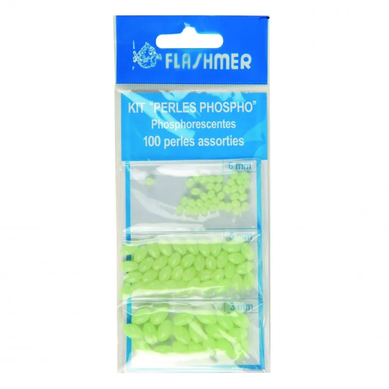 KIT PERLE PHOSPHO ECOLINE x100 - Ø 3 - 5 - 6 mm
