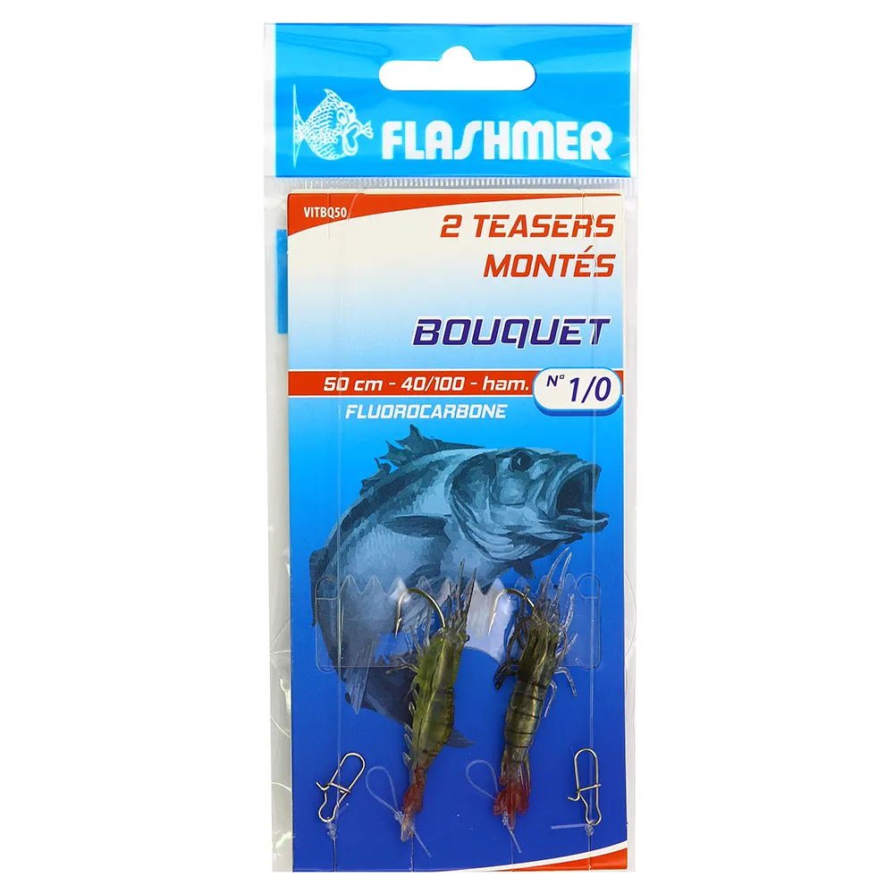 TEASER MONTÉ BOUQUET 50 mm - HAMEÇON N° 6