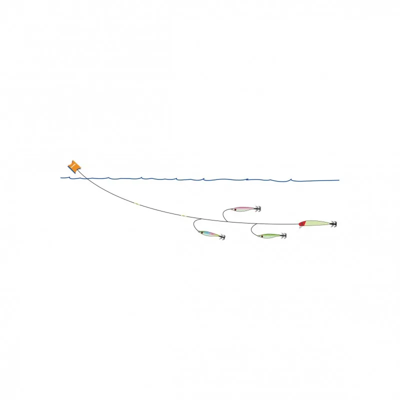 LIGNE DE TRAINE BATEAU TURLUTTES