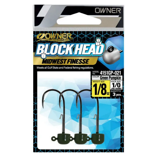 4151GP Green Owner Block Jig Head