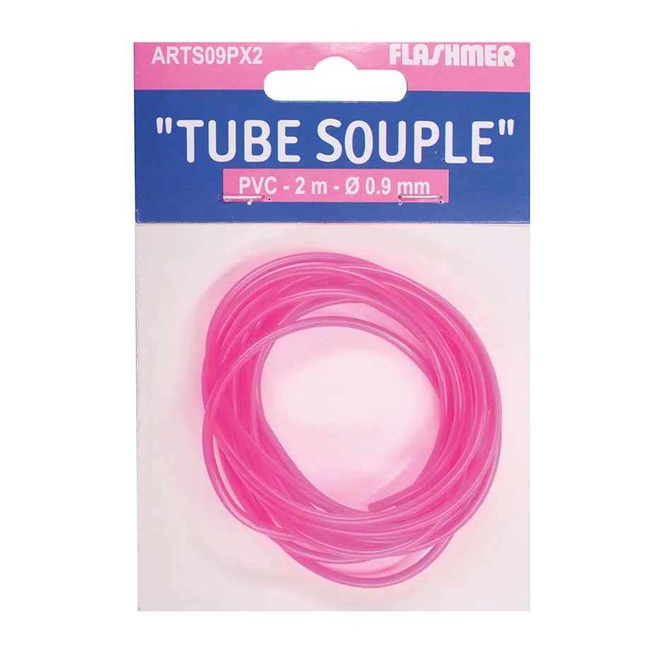 NEON PINK SILICONE TUBE - 2 m - Ø 0.9 mm