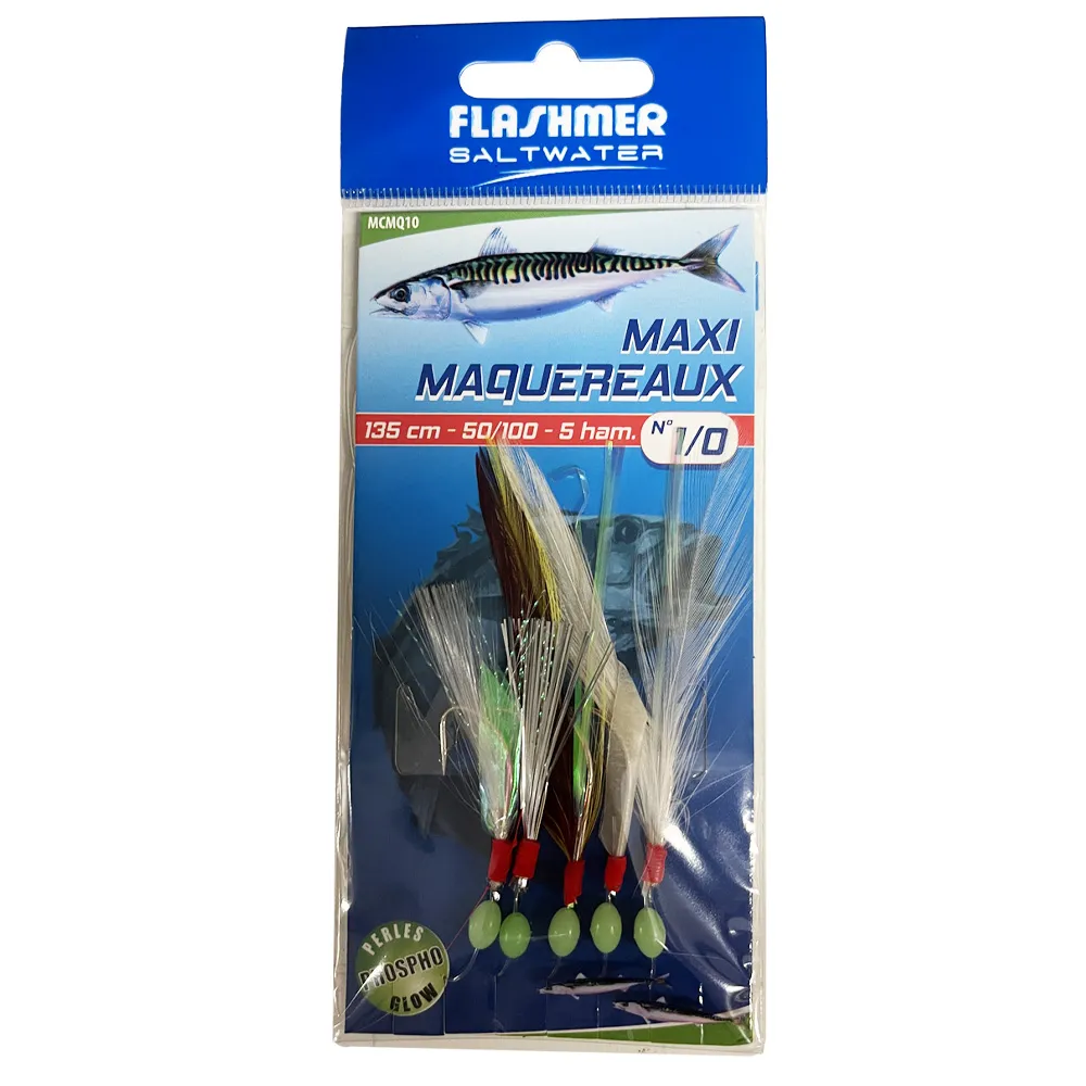 MAXI-MACKEREL RIG - 5 HOOKS, SIZE 1/0