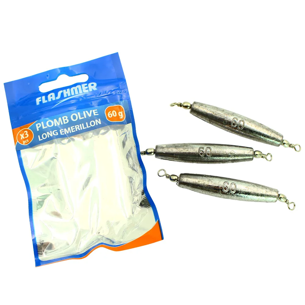 LONG OLIVE SINKER + SWIVEL