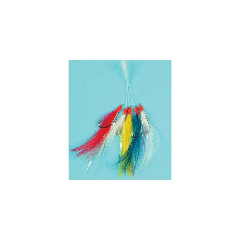 SEA FEATHERS FILAMENTS - 5 HOOKS SIZE 2/0