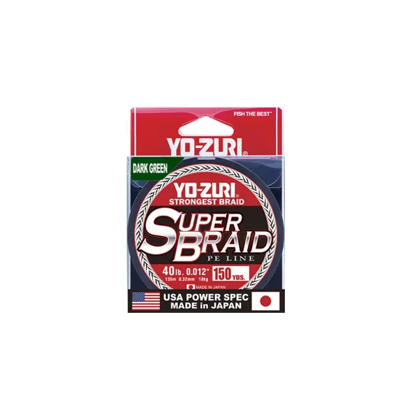 TRESSE SUPER BRAID - 137 m - VERTE