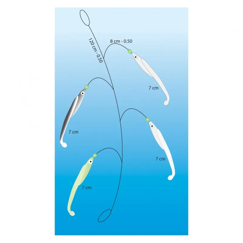 BAS DE LIGNE 4 LANÇON 7 cm