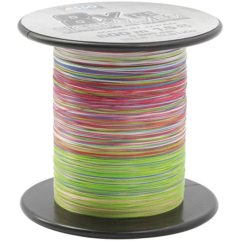 LIGHT GAMES 8X PE BRAID - 600 m - MULTICOLOR