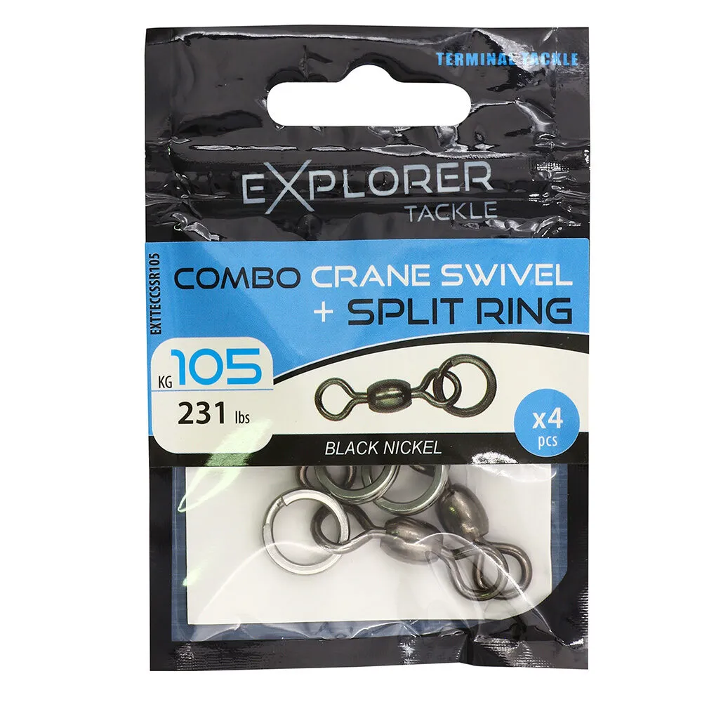 CRANE SWIVEL + SPLIT RING COMBO