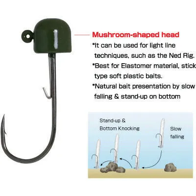 4151GP Green Owner Block Jig Head