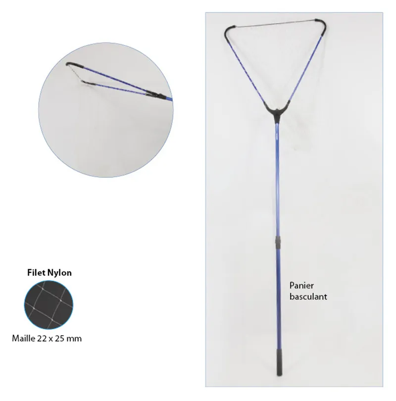 FOLDING LANDING NET - ALUMINUM