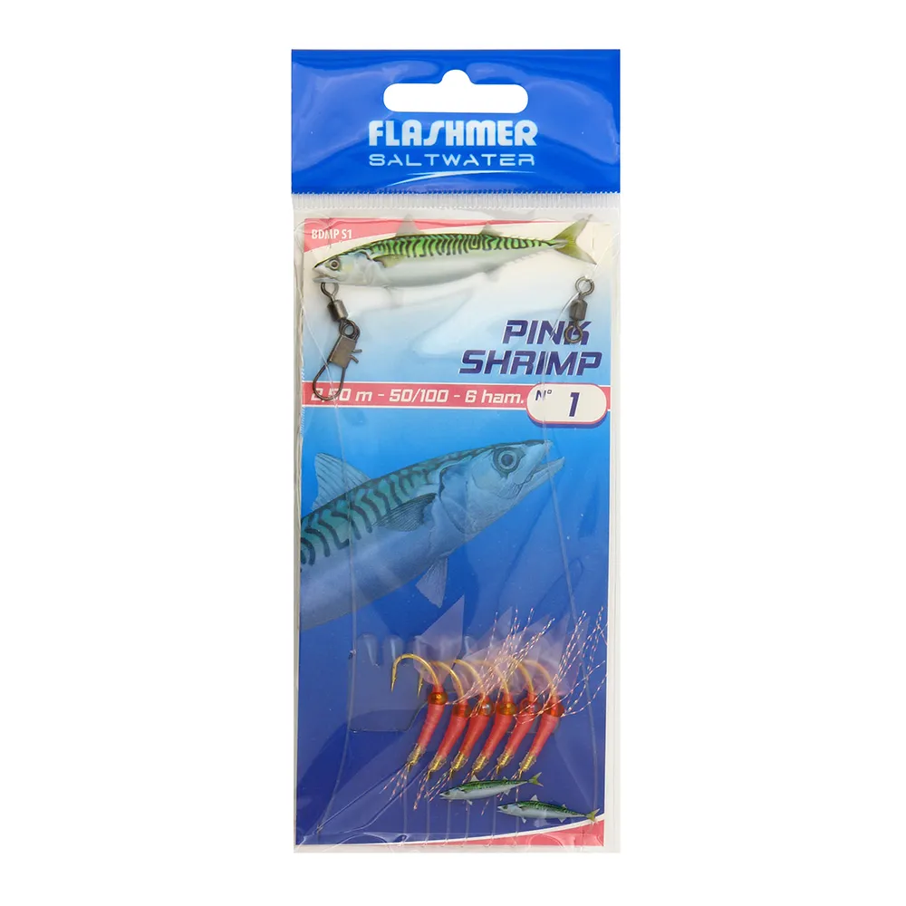 BAS DE LIGNE PINK SHRIMP - 6 HAMEÇONS