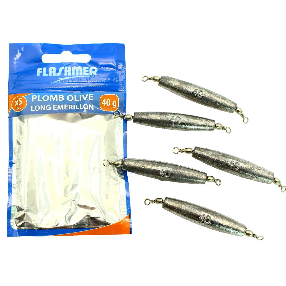 LONG OLIVE SINKER + SWIVEL