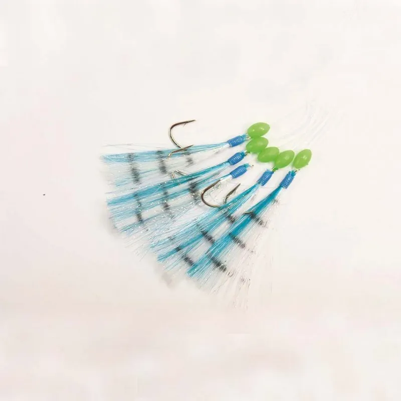 MACK BLUE RIG - 5 HOOKS, SIZE 1/0