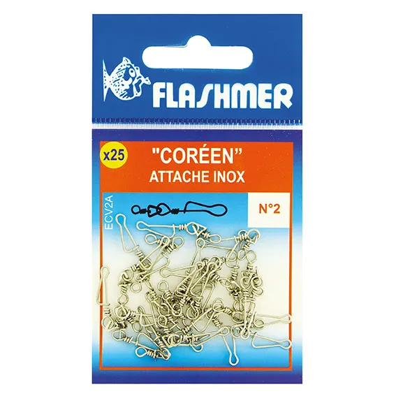 EMERILLON COREEN NICKELÉ A ATTACHE INOX - x25