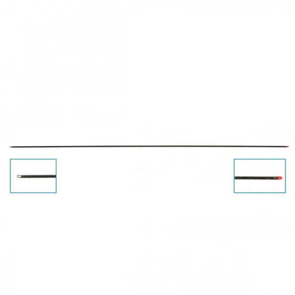 Product DELICATE Bait needle - STAINLESS STEEL - LOOP + PLASTIC TIP - BULK PACK OF 50 Image