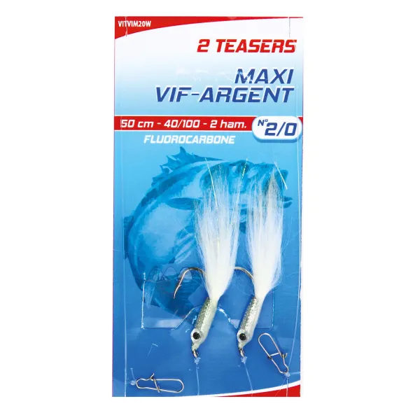 Produit TEASER MONTÉ MAXI VIF ARGENT FLUOROCARBONE - N° 2/0 Image