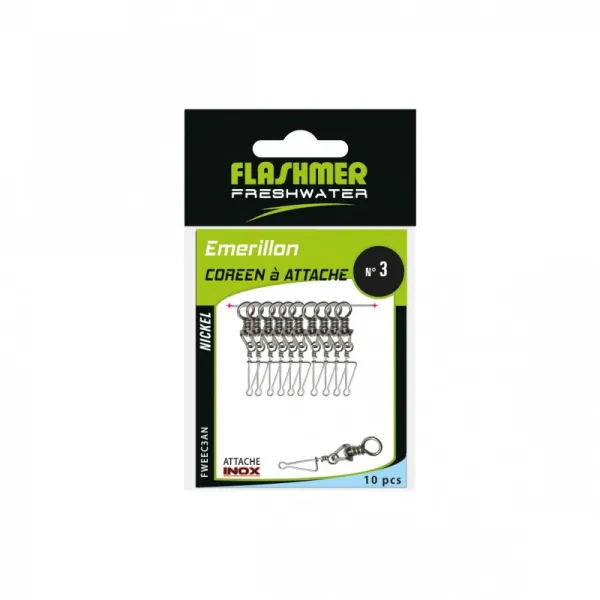 Produit CORÉEN NICKELÉ A ATTACHE INOX FW - x10 Image