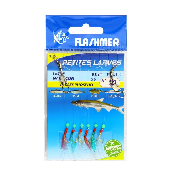 Product SMALL LARVAE RIG - 6 HOOKS Image