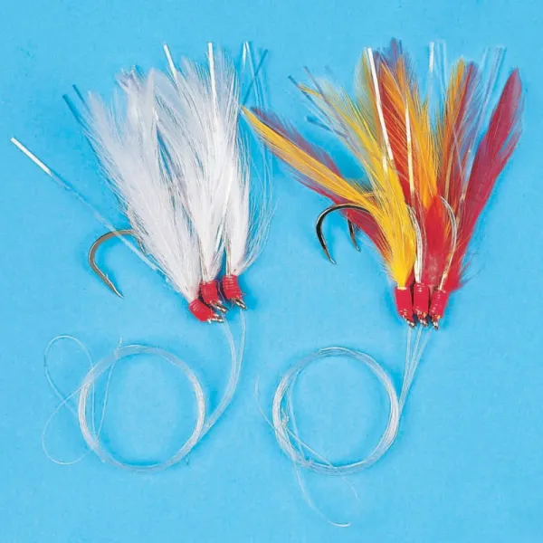 Product SEA FEATHERS FOR BIG-GAME SEA FISHING - 5 HOOKS SIZE 7/0 Image