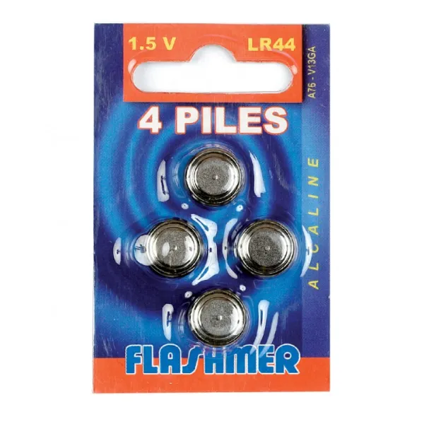 Product FLASHMER LR44 ALKALINE BATTERY - 1.5 VOLTS - 4-PACK Image