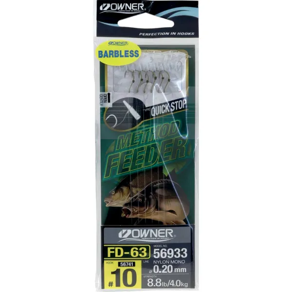 Product FD-63 BARBLESS QUICK STOP Feeder OWNER Image