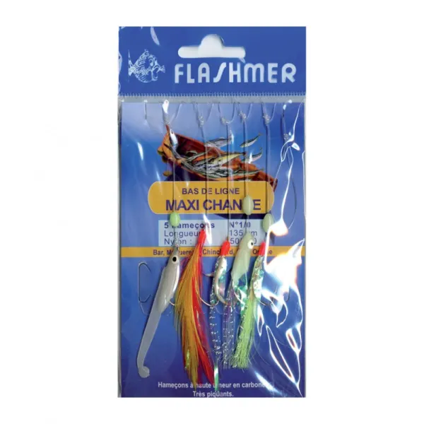 Produit BAS DE LIGNE MAXI-CHANCE - 5 HAMEÇONS N° 1/0 Image