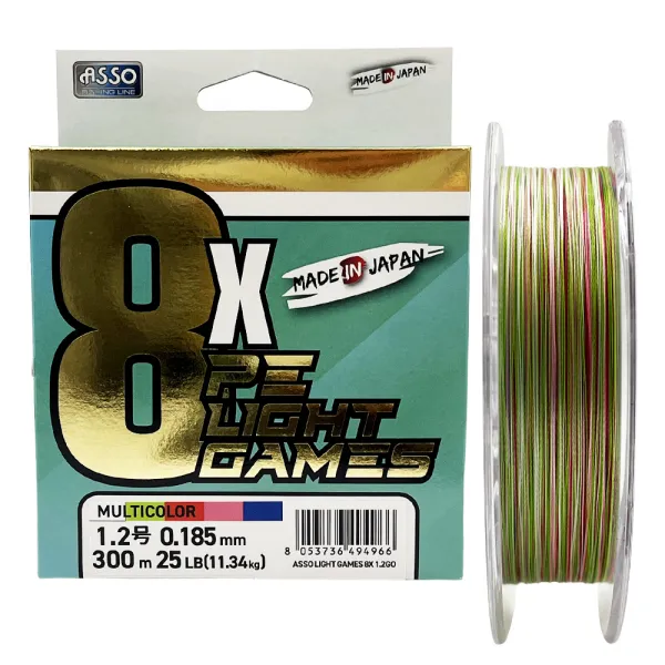 Product LIGHT GAMES 8X PE BRAID - 300 m  - MULTICOLOR Image